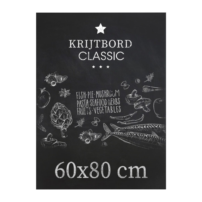 Krijtbord Classic 60x80 cm Horizontaal