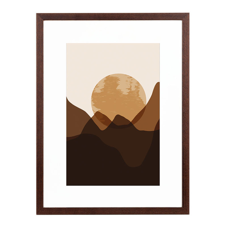 Wissellijst Teak A3 - Art Print en Passe Partout