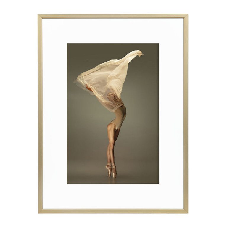 Wissellijst Champagne 50x50 cm - Art Print en Passe Partout