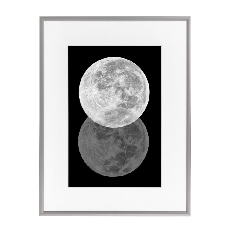 Wissellijst Budget Zilver 20x20cm met print 