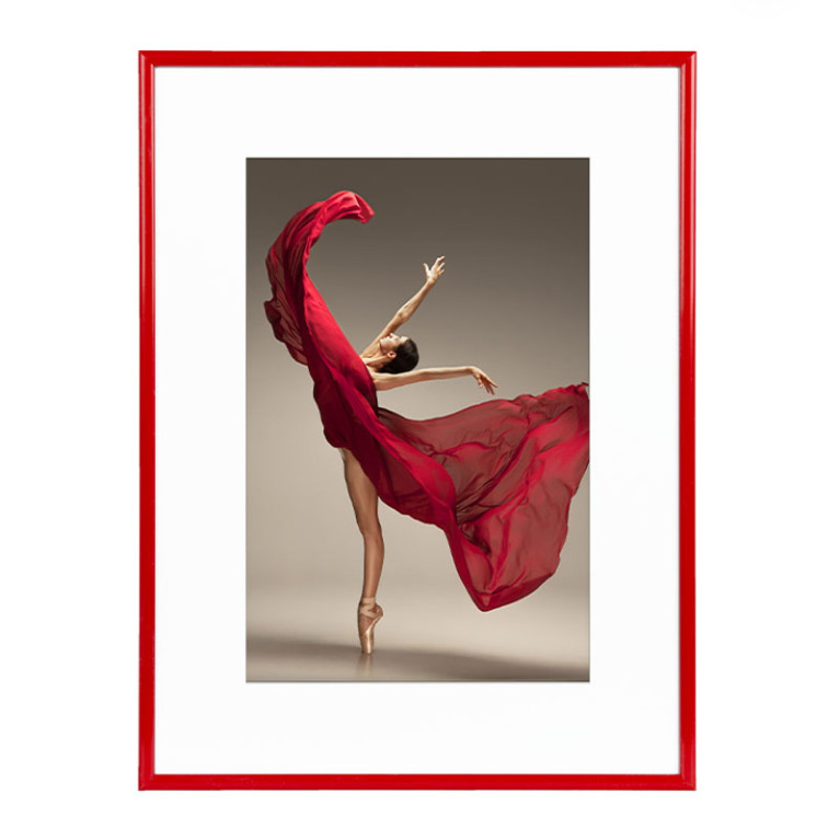 Wissellijst Rood 50x60 cm - Art Print en Passe Partout