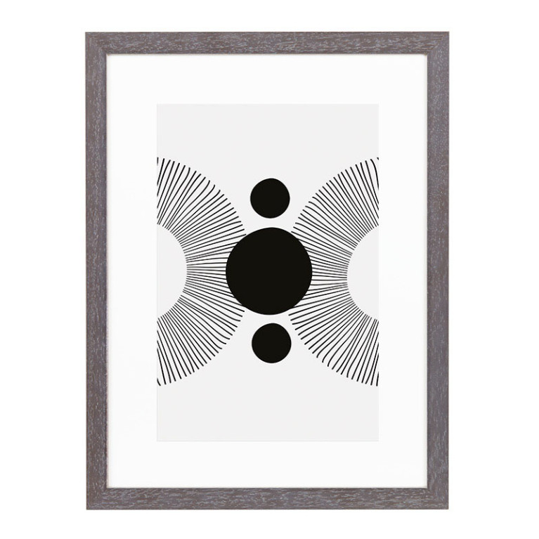 Wissellijst Vergrijsd Breed 20x25 cm - Art Print en Passe Partout
