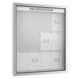 Informatiekast Buiten Draaideur 12x A4 Economy