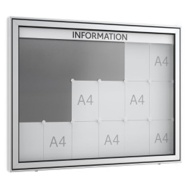 Informatiekast Buiten Draaideur 18x A4 Premium
