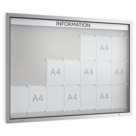Informatiekast Buiten Draaideur 21x A4 Economy