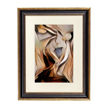 Fotolijst Venice Zwart/Goud 30x30 cm - Art Print en Passe Partout