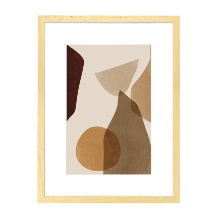 Wissellijst Hout 20x25 cm - Lijst met artwork en passe partout