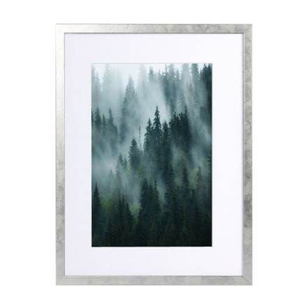 Wissellijst Hout Zilver 40x40 cm