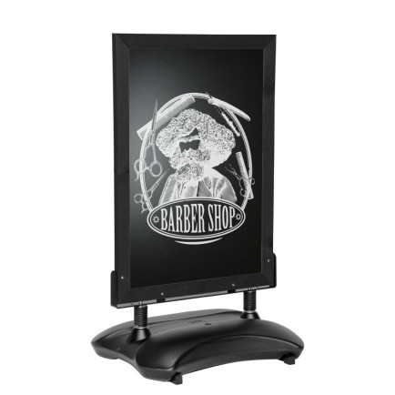 Stoepbord ChalkPro Zwart 80x105 cm sfeer