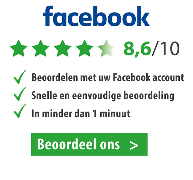 Beoordeel ons op Facebook